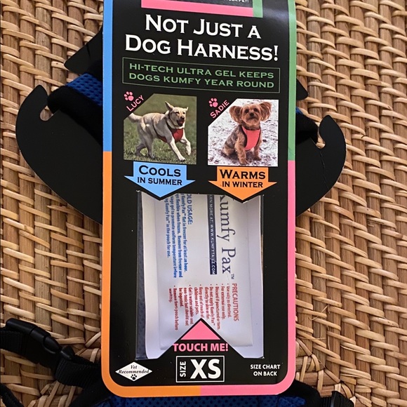 Kumfy Tailz™ Warming/Cooling Dog Harness- XS (Blue) - Picture 2 of 7